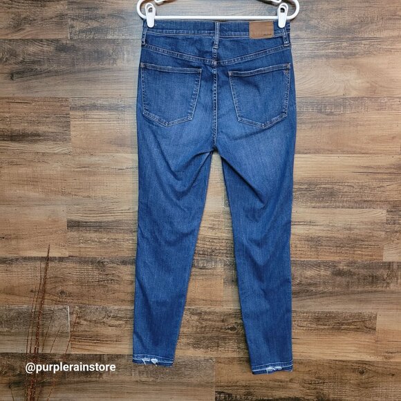 Madewell Jeans 30 Skinny Button Fly 10" High Rise Rosecliff H6319 Tummy Control - Picture 2 of 12
